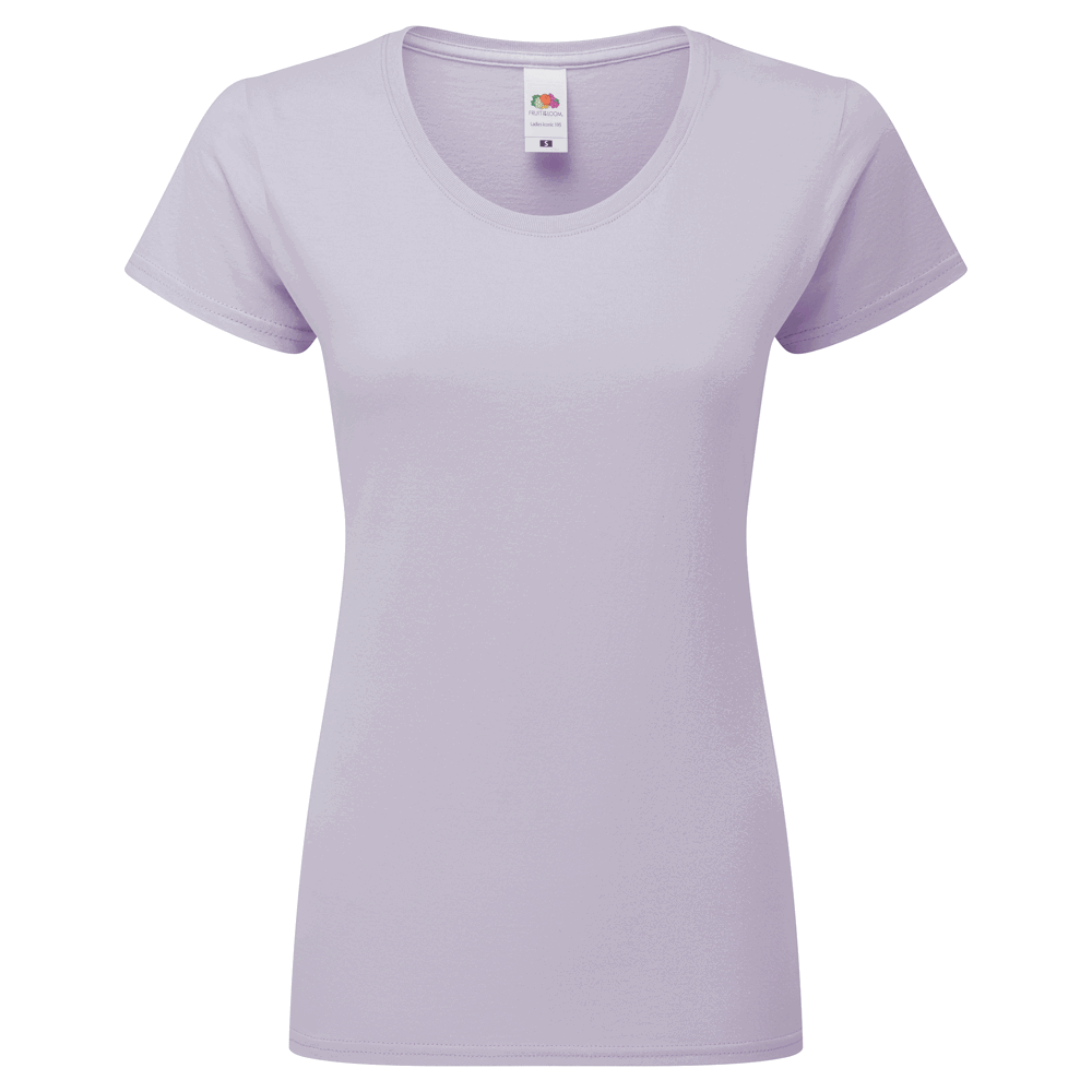 614240 - Ladies Iconic 195 T-Shirt (zuvor: Ladies Ringspun Premium T-Shirt) - soft lavender