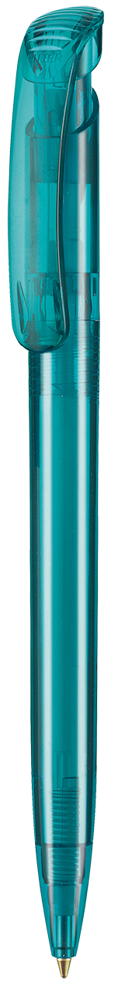 Kugelschreiber CLEAR TRANSPARENT - türkis TR/FR