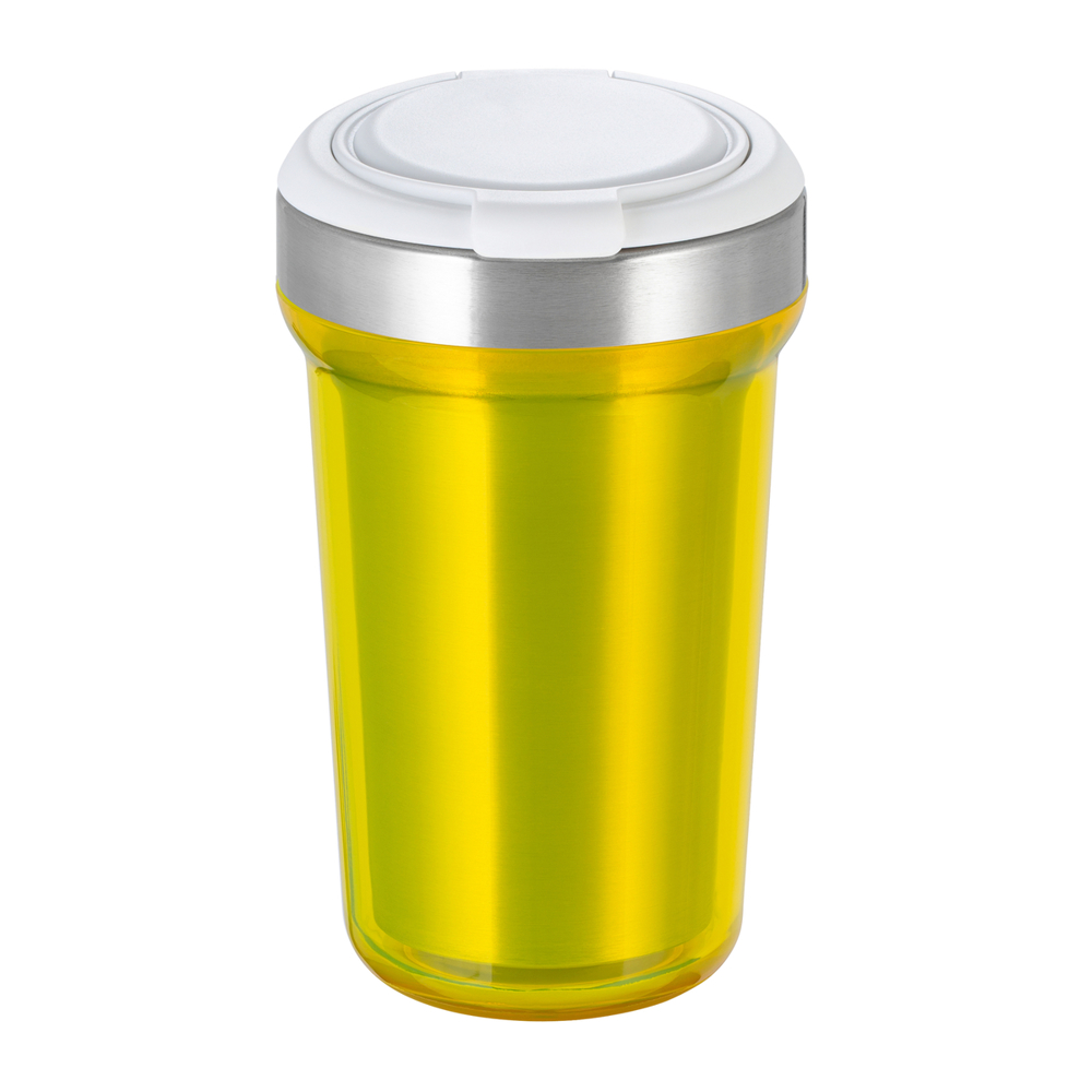 Thermobecher RETUMBLER-myVIVERO - weiß, silber, gelb