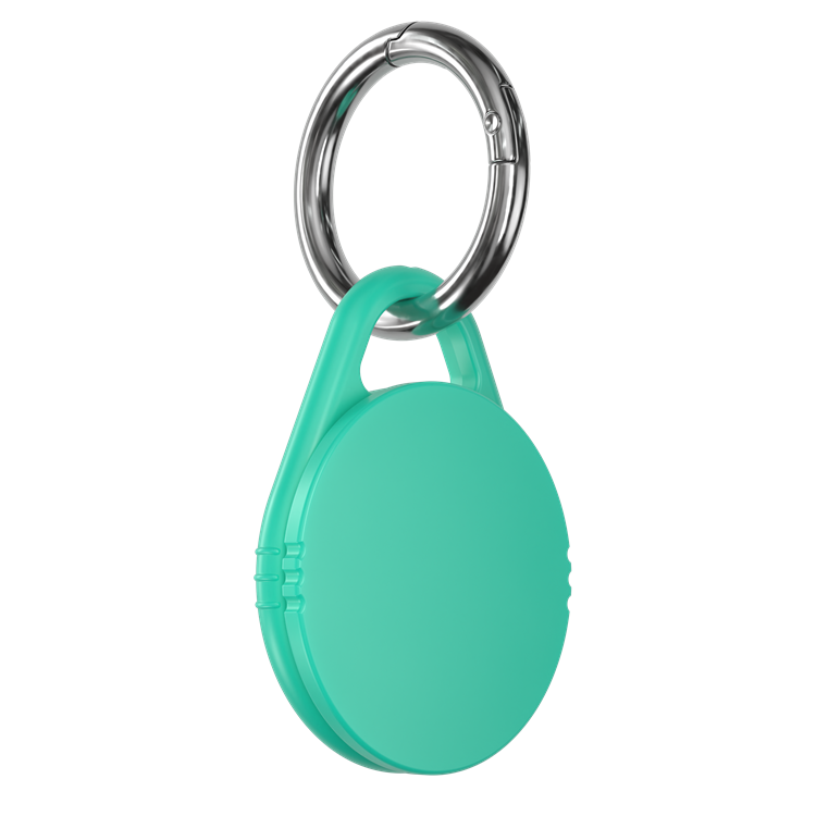 Schlüsselanhänger RITTER-CLICK DESIGN M mit Metall-Karabiner - türkis PMS 3265