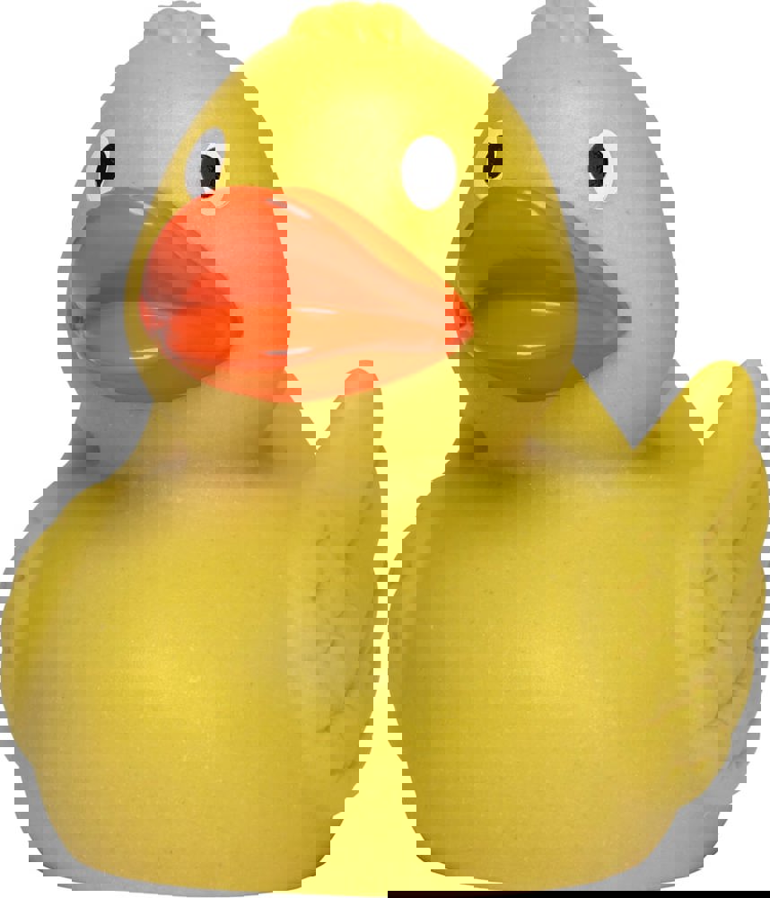 Weizen-Ente, klassik, gelb/orange, 7,5 cm