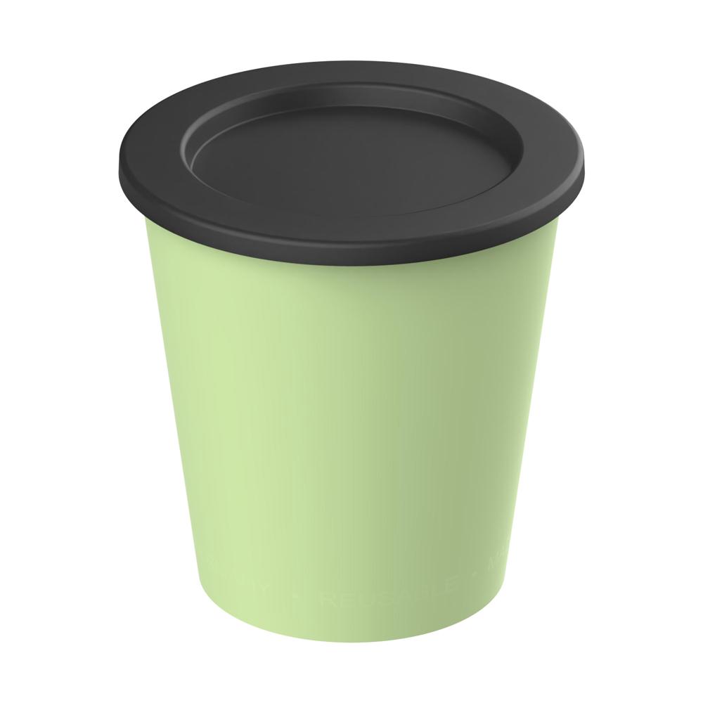 Dipbecher "ToGoPlus", 200 ml - geselliges grün/schwarz