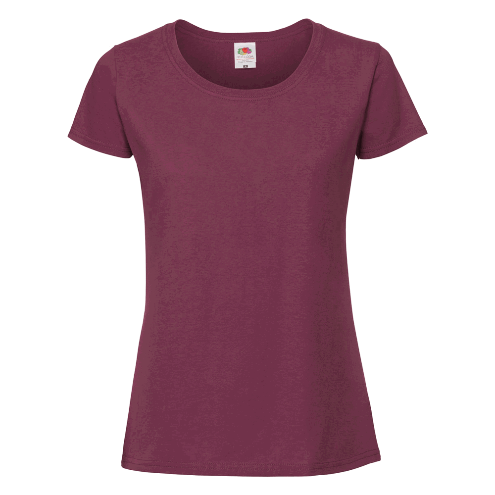614240 - Ladies Iconic 195 T-Shirt (zuvor: Ladies Ringspun Premium T-Shirt) - burgund