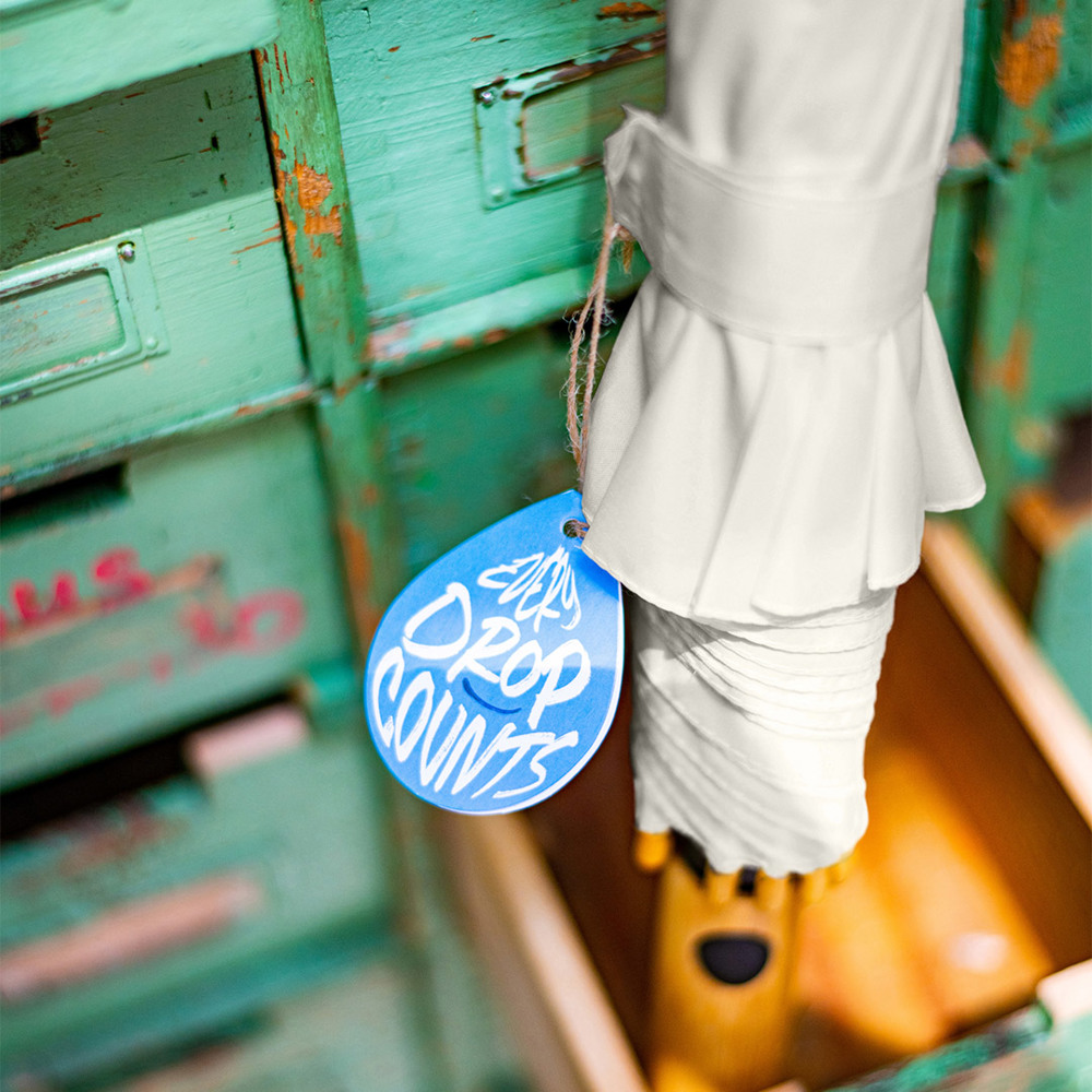 7379 AC-Midsize-Bambus-Stockschirm ÖkoBrella