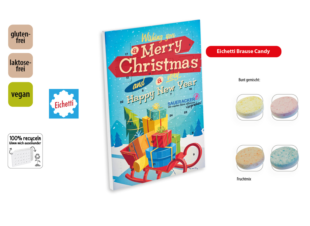 Tisch Adventskalender Eichetti Brause Candy