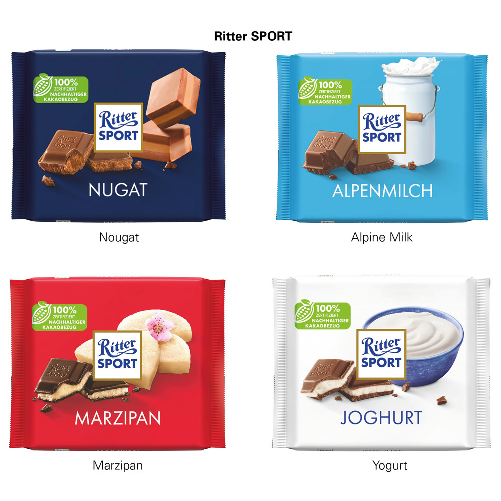 Ritter SPORT 100g im Werbeschuber, Joghurt