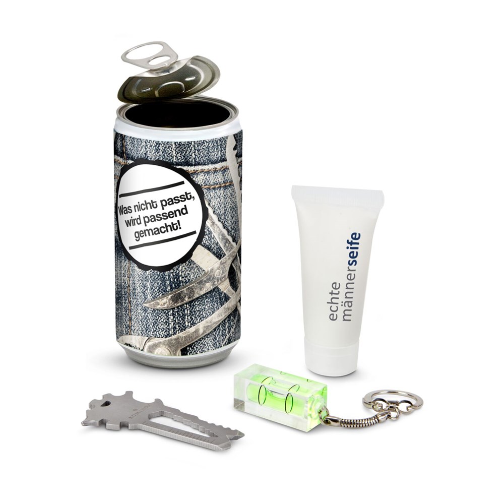 SPA Dose, Wellness-Geschenk in der Dose - Etikett Danke