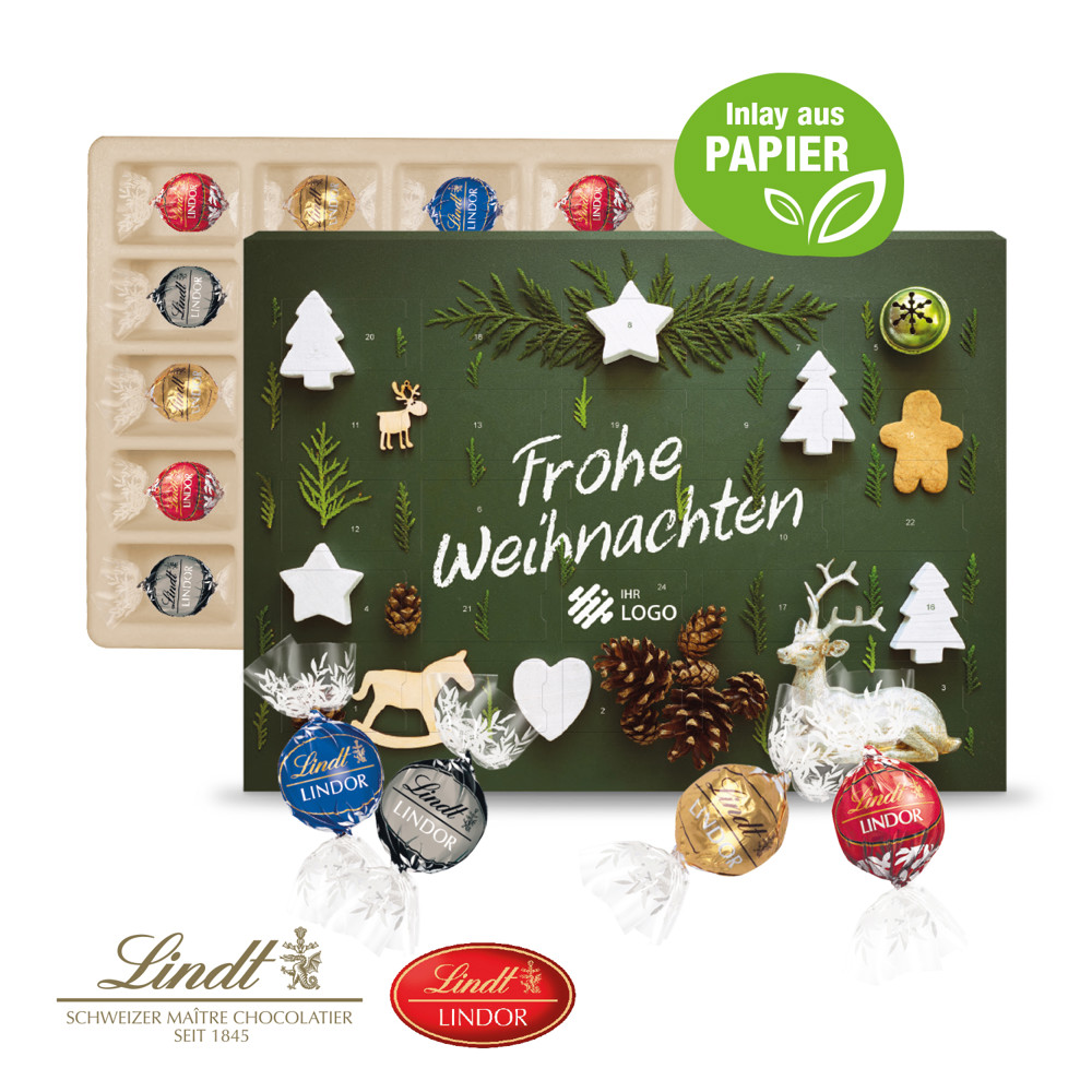 Adventskalender Lindt Lindor, Inlay aus Papier