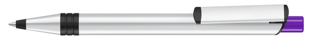 RECYCLED PET PEN ALUMA - dunkelviolett