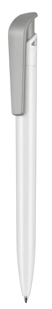 Kugelschreiber PLANT - weiß bio (PLA)/grau bio (PLA)