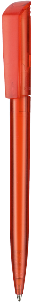 Kugelschreiber FLIP TRANSPARENT - feuer-rot TR/FR
