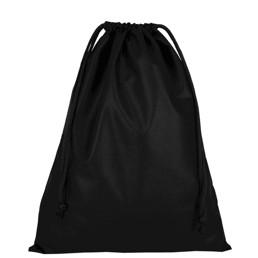 Zuziehbeutel aus Polypropylen, 40 x 50 cm - schwarz