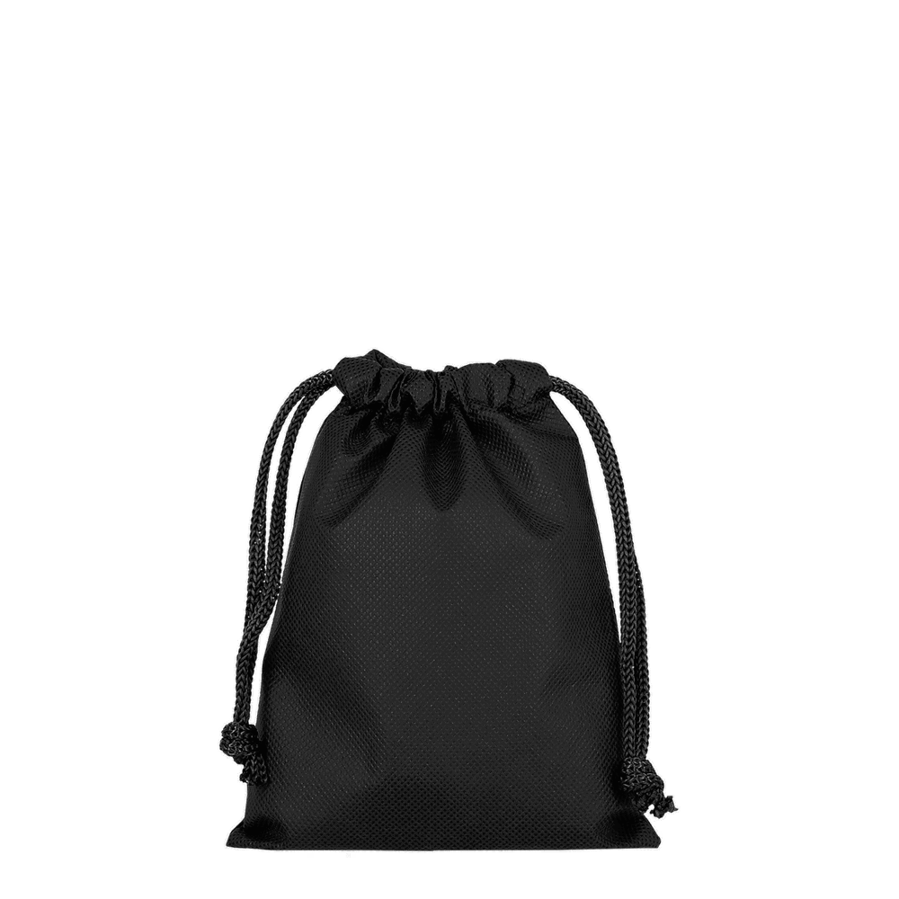 Zuziehbeutel aus Polypropylen, 15 x 20 cm - schwarz