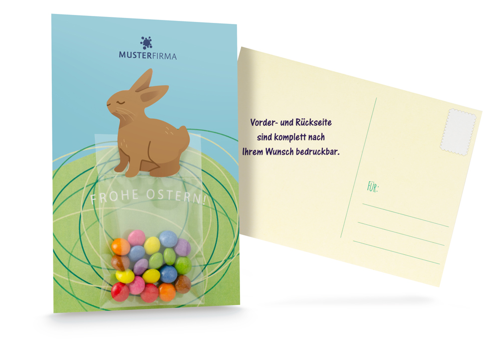 Grusskarte Osterkarte bunt