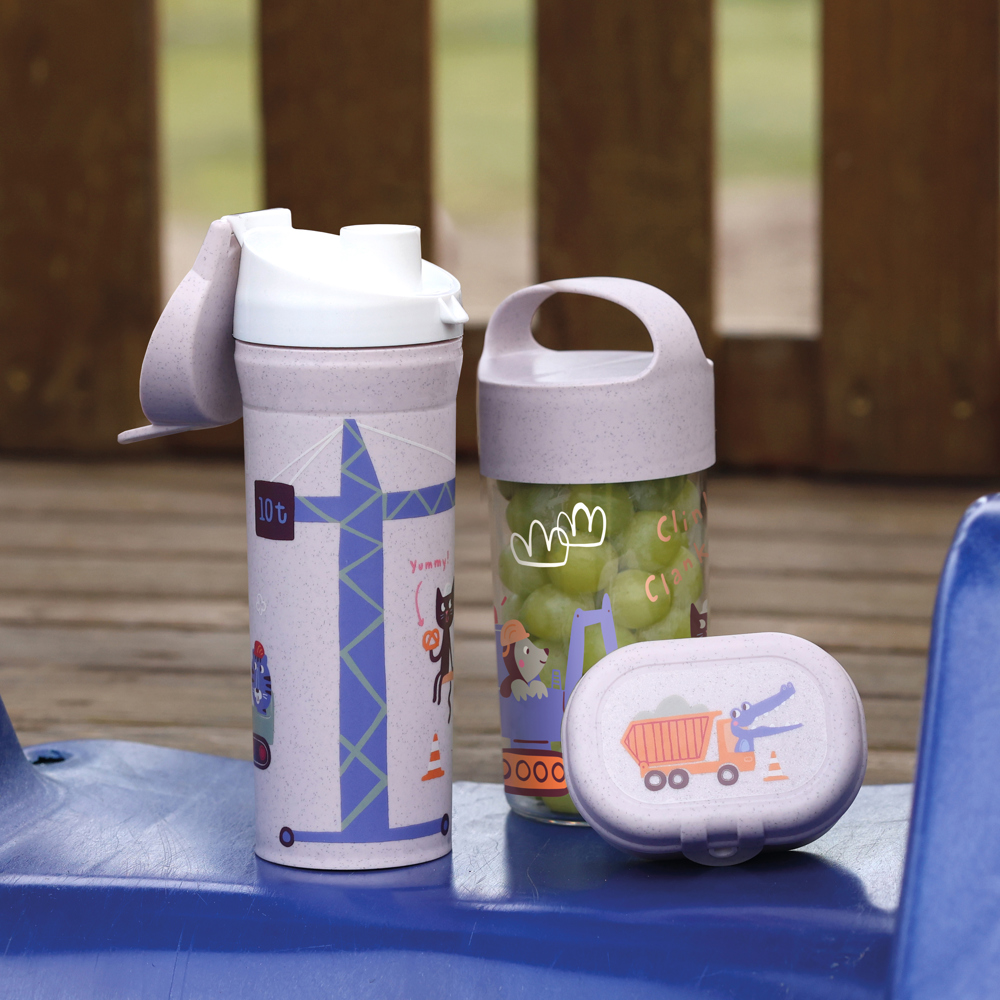 Koziol BUDDY SNACK 0,5 TRUCKS Snackpot / Trinkflasche 500ml