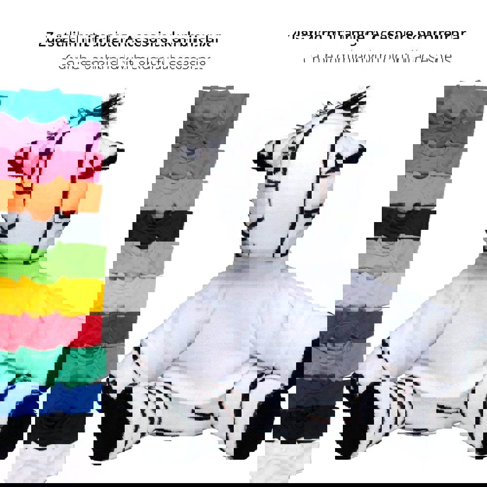 Zebra Zora, schwarz/weiß, one size