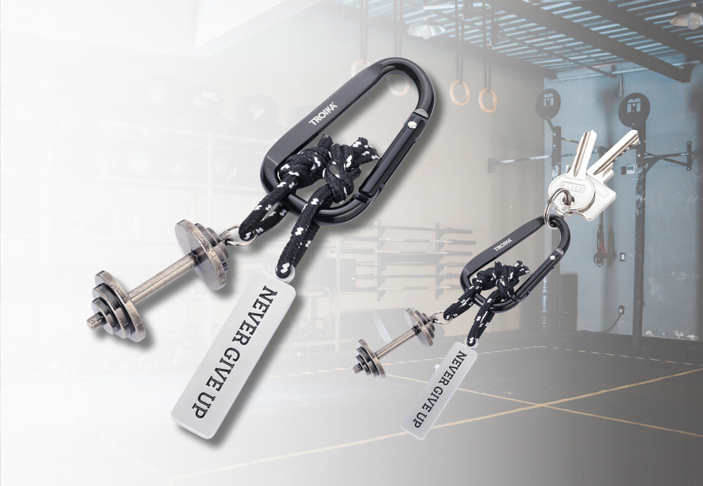 TROIKA Schlüsselanhänger NEVER GIVE UP