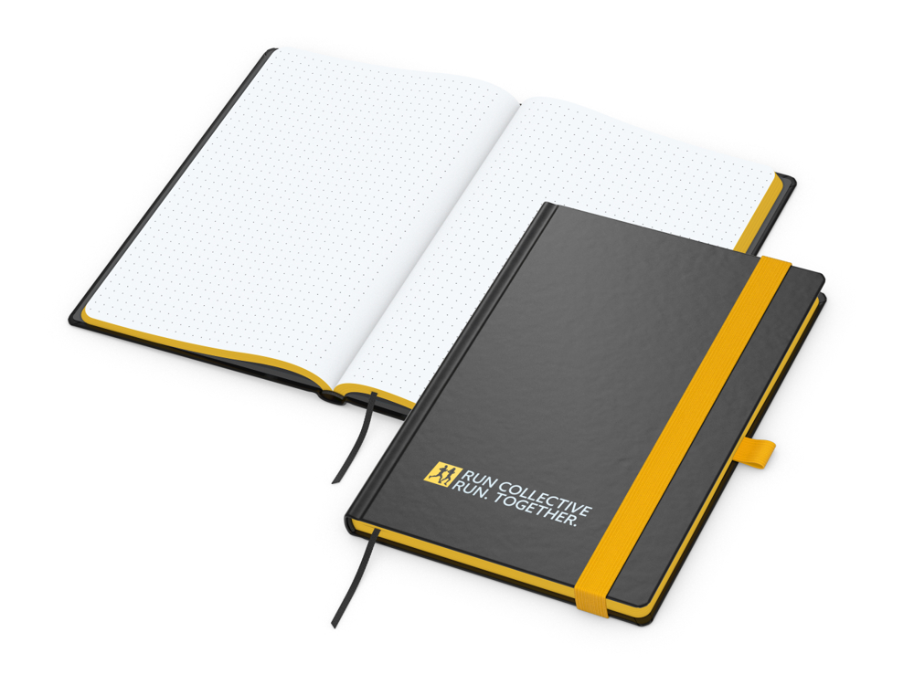 Notizbuch Hardcover Color-Book Ausstattung farbig - gelb