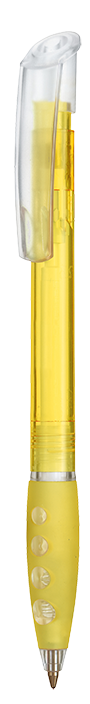 Kugelschreiber BUBBLE TRANSPARENT - ananas-gelb TR/FR