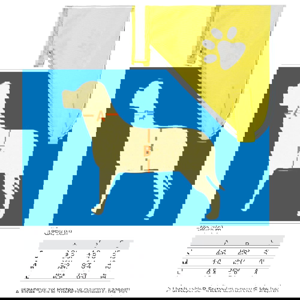 Hundewarnweste, neongelb, S