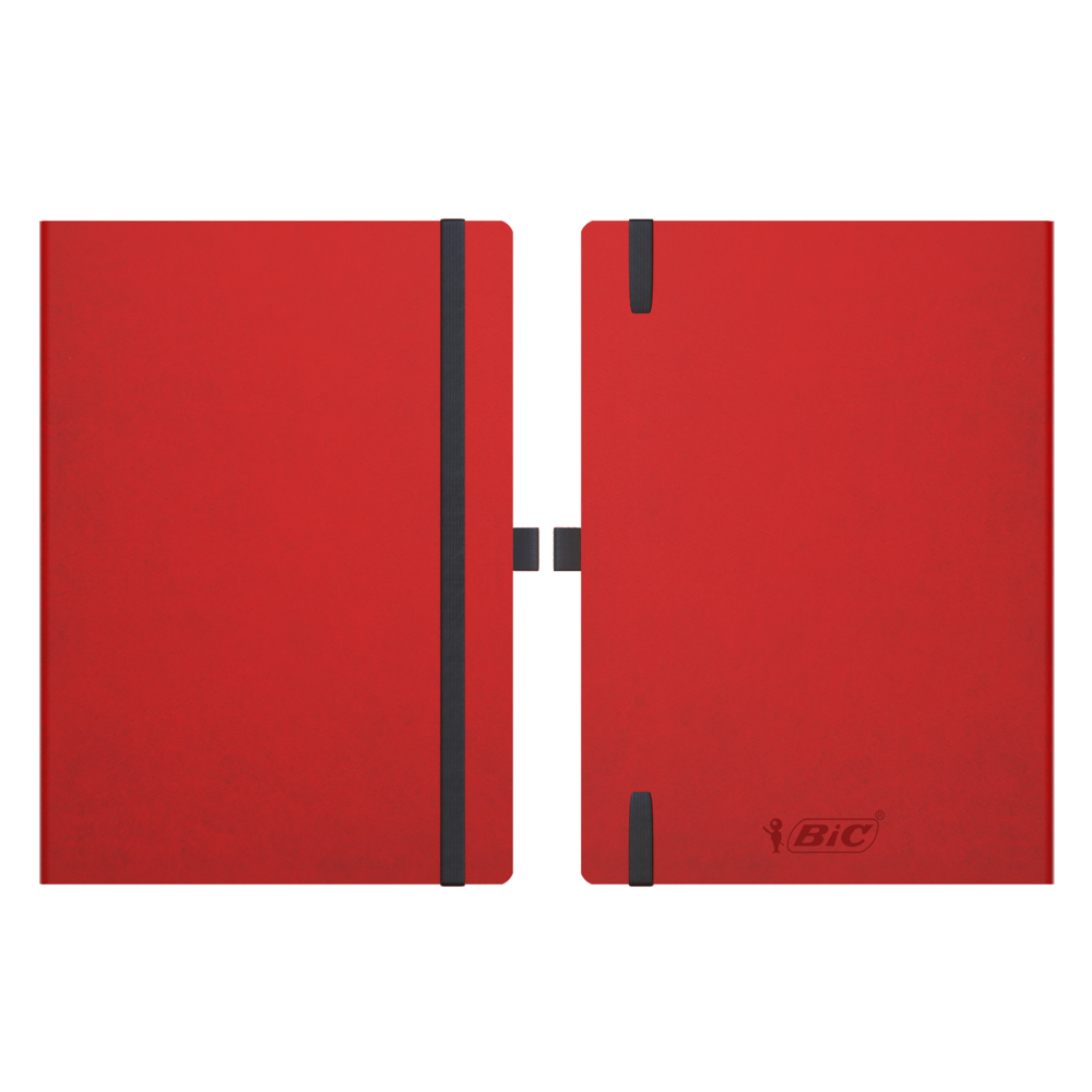 BIC® Partner A5 Flex Cover - Rot Liniertes Papier