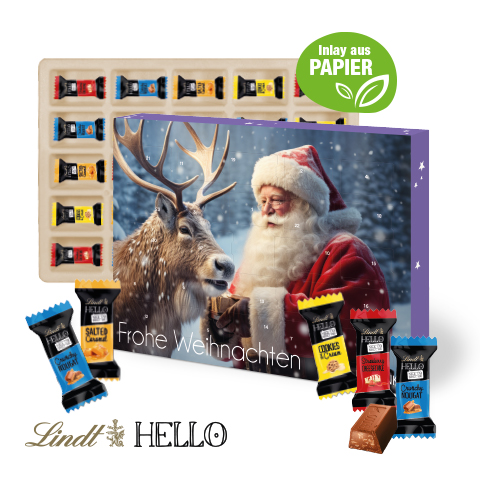 Wand-Adventskalender Lindt HELLO
