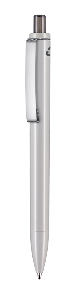 Kugelschreiber EXOS RECYCLED P - grau recycled (PCR)/smoke grey