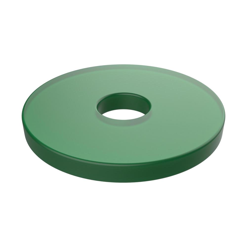 Einkaufswagenchip "1 Euro" - transparent-grün