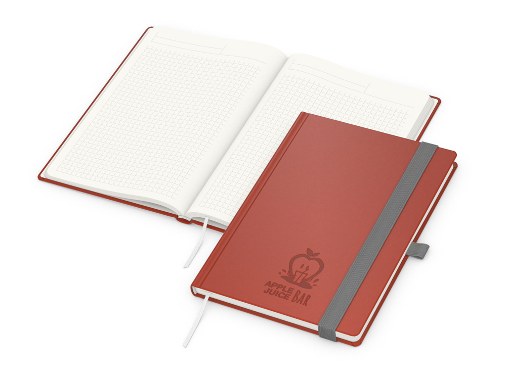 Notizbuch Organic-Book Recycling - rot