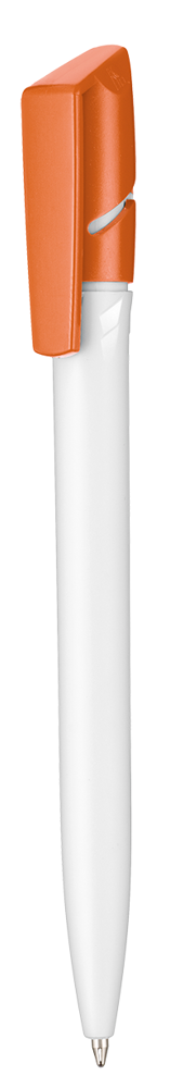 Kugelschreiber TWISTER - weiss/orange