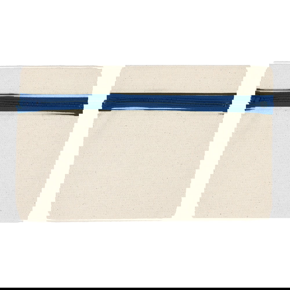 Baumwoll Stiftemäpchen - Bio-Baumwolle - natur/blau