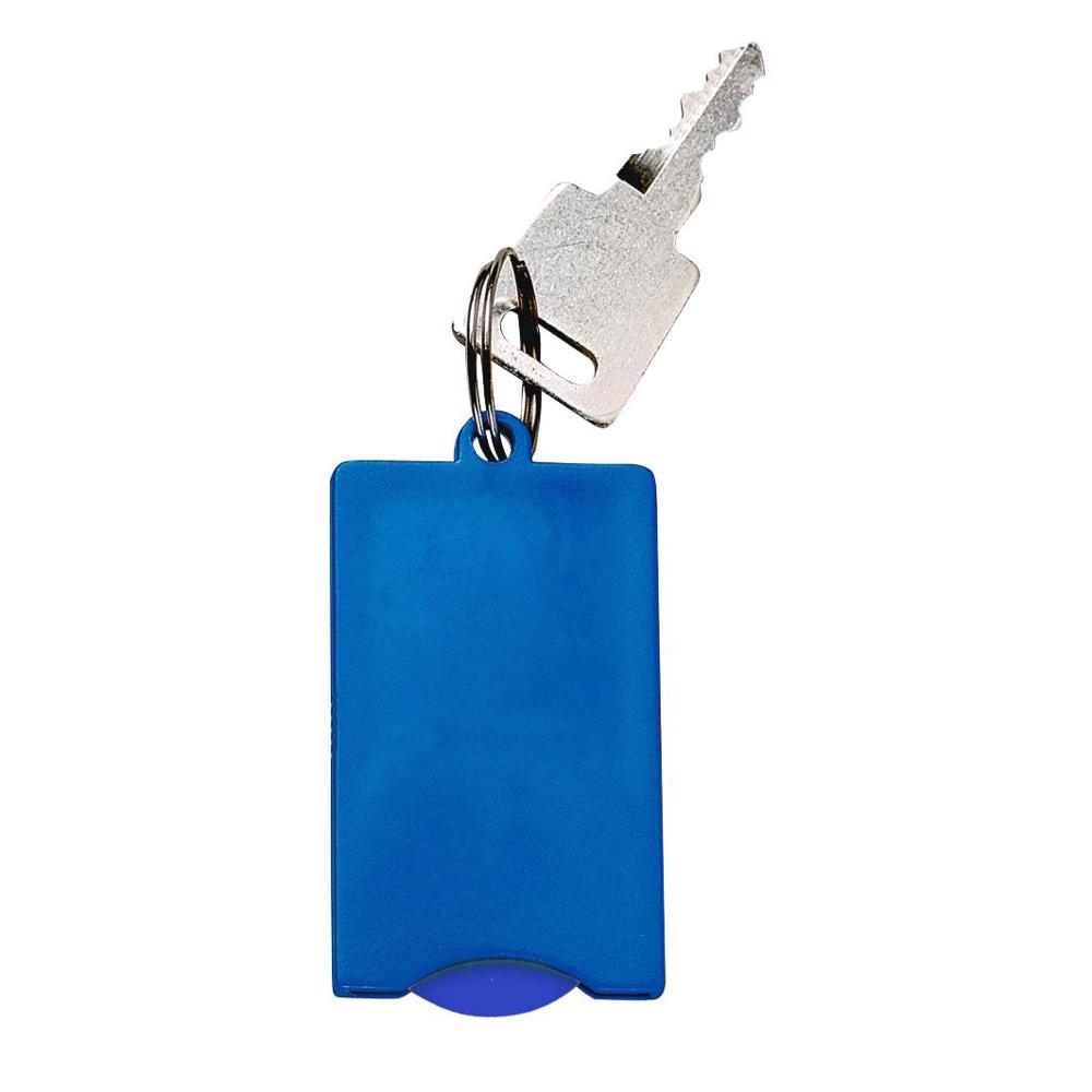 Chip-Schlüsselanhänger "Square" - standard-blau PP
