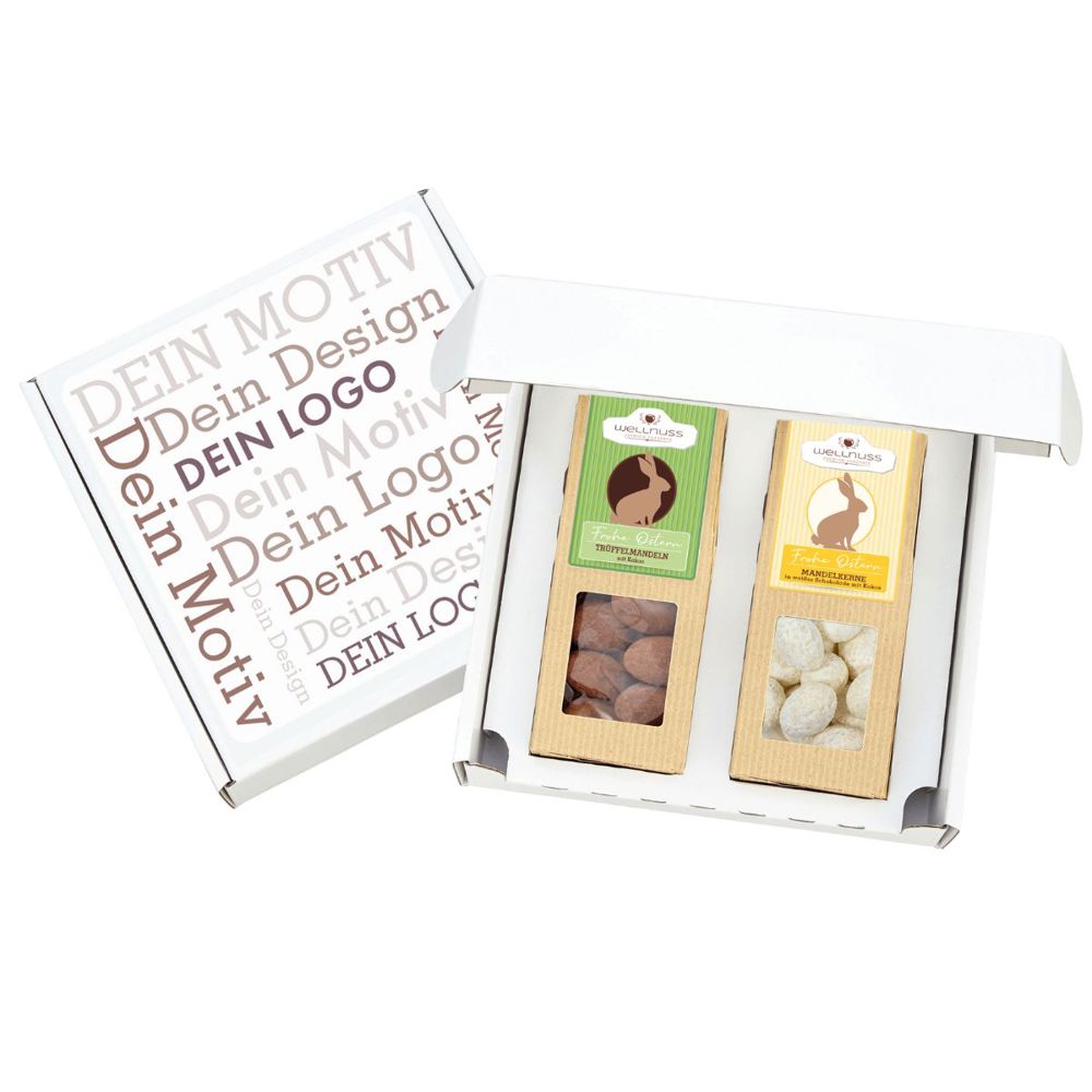 Geschenkkarton mit 2 Premium Snacks - Oster-Edition