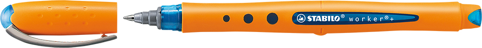 STABILO worker + Rollerball - orange/blau