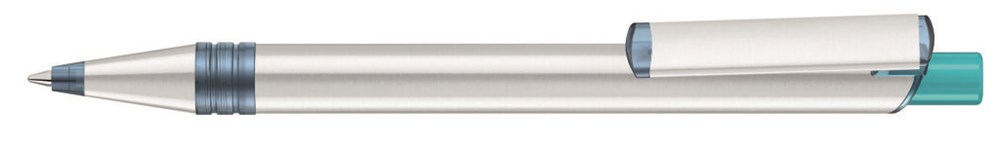 RECYCLED PET PEN ALUMA transparent - petrol