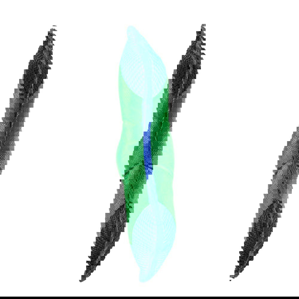 Hundespielzeug Flying Triple, grün/blau, M