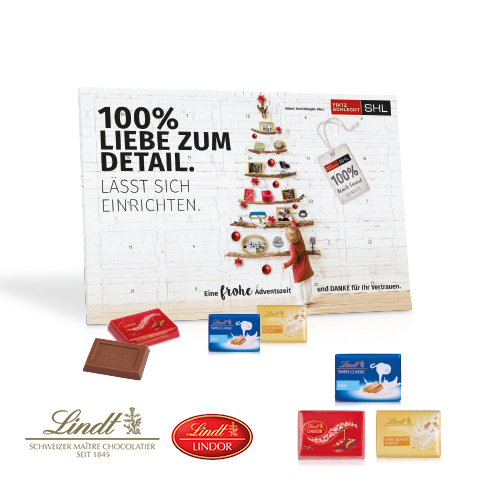 Tisch-Adventskalender "Lindt Exklusiv"