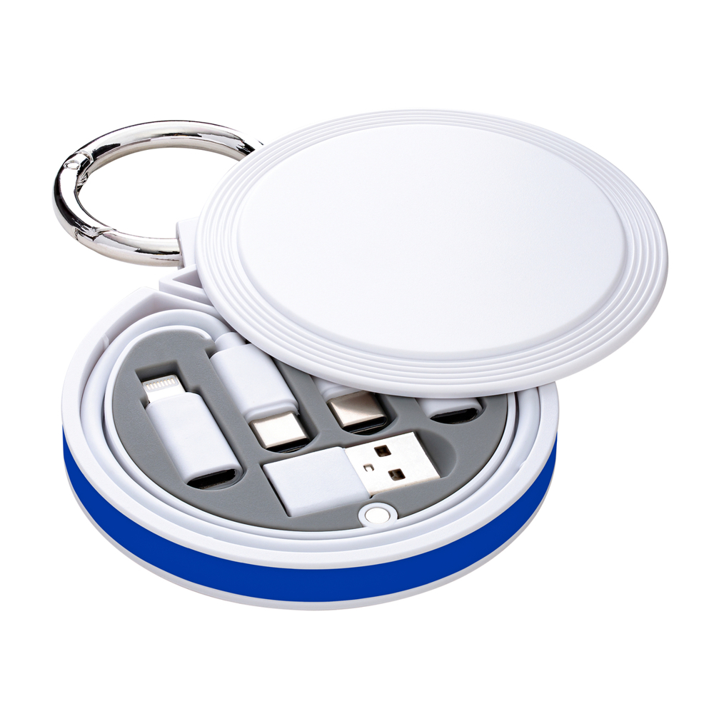 6-in-1 Ladekabel REEVES-myCONVERTICS - blau, weiß