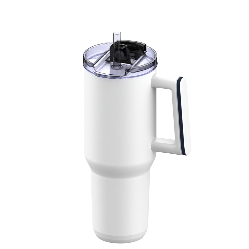 Thermobecher RETUMBLER-myKINGS CANYON 900 - weiß, marineblau