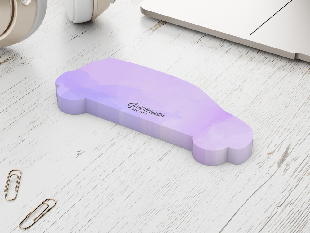 Haftnotizblock Form 125 × 72 mm, 100 Haftzettel, Auto