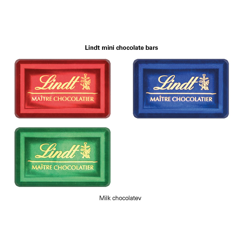 Täfelchen Adventskalender ECO, Papierblister, Lindt Schokotäfelchen