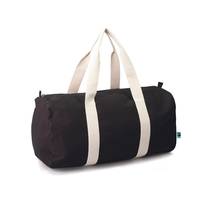 organic Fairtrade Sporttasche Theo - black