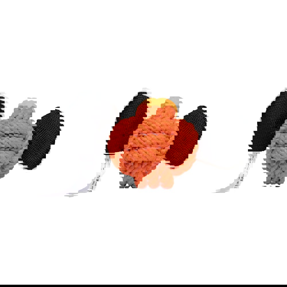 Hundespielzeug Knotentier Tiger, orange, one size