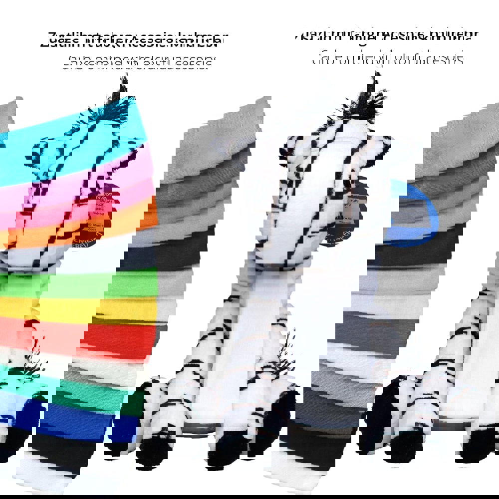 Zebra Zora, schwarz/weiß, one size