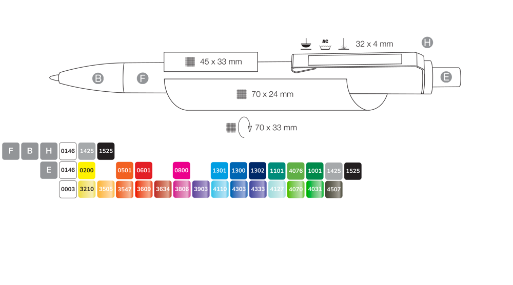 Kugelschreiber EXOS RECYCLED P