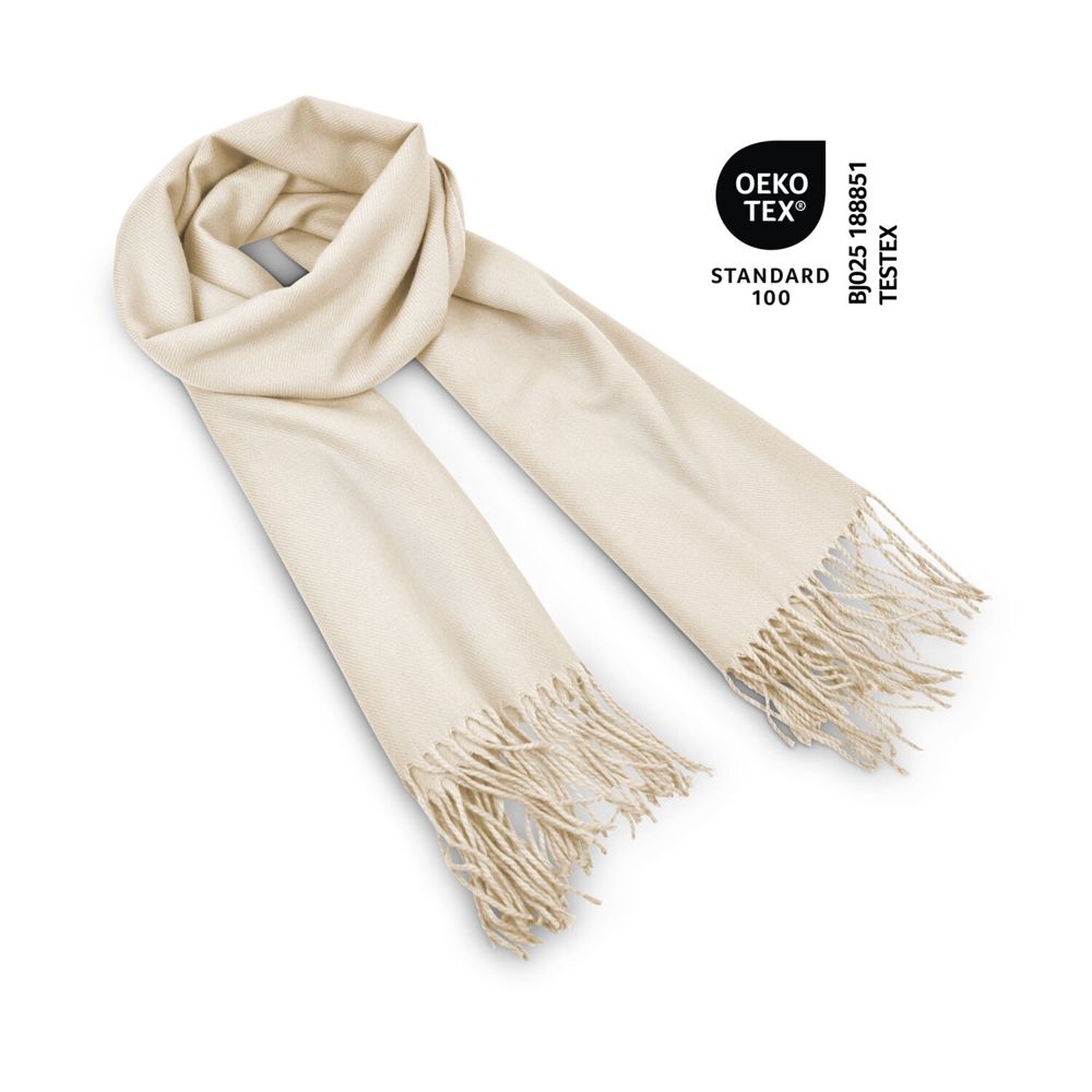 Schal Modena beige - 60 x 180 cm, 230 g/m²