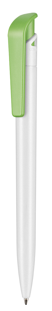 Kugelschreiber PLANT - weiß bio (PLA)/grün bio (PLA)