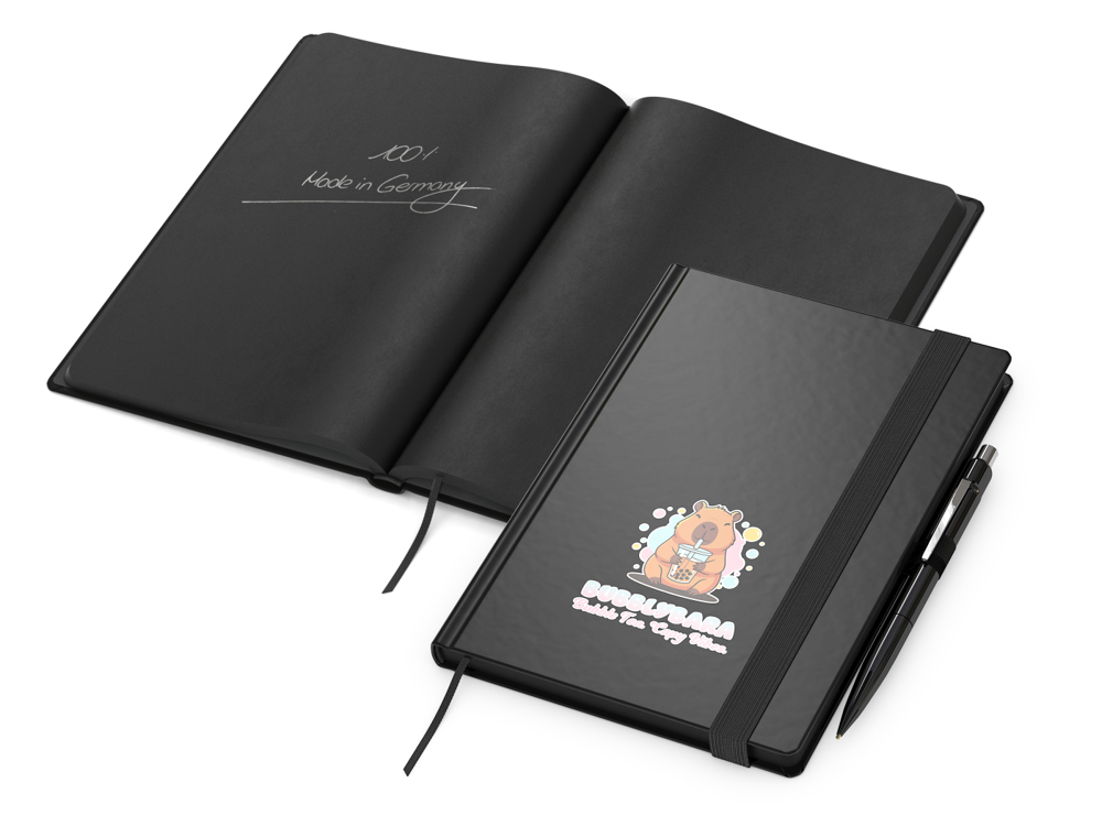 Notizbuch Night-Book, Siebdruck-Digital