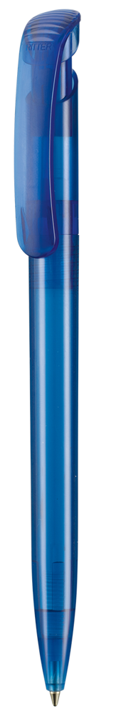 Kugelschreiber CLEAR TRANSPARENT - royal-blau TR/FR
