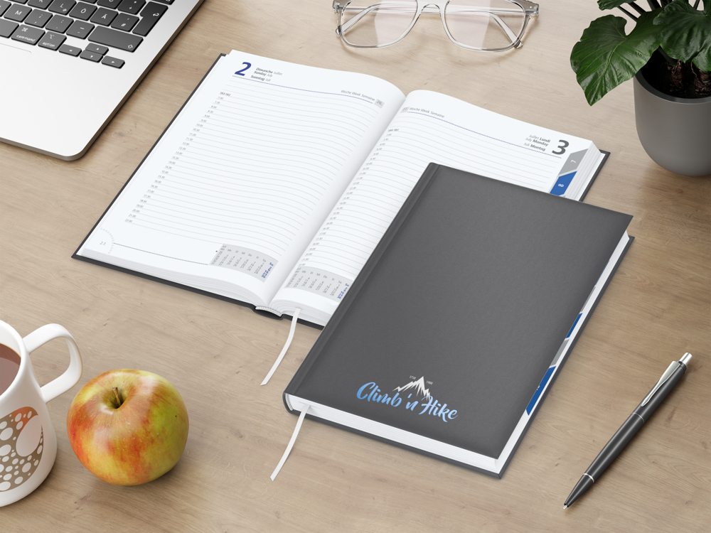 Tageskalender Manager Monatsregister, Siebdruck-Digital